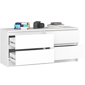 KOMMODE K120 4SZ CLP PK WEISS