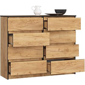 KOMMODE K120 8SZ CLP PK EICHE CRAFT