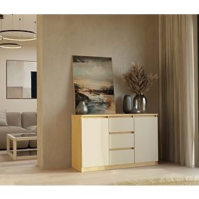 Kommode Malwa 2D3S EICHE ARTISAN KASCHMIR BEIGE