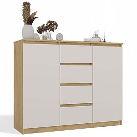 Kommode Malwa 2D4S 120 EICHE ARTISAN KASCHMIR BEIGE
