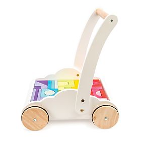 Le Toy Van Petilou Wagen mit Regenbogenbausteinen