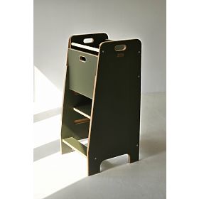 Lernturm Comfort - grün, baby wood