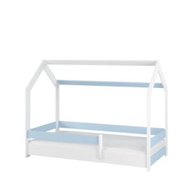 Hausbett Sofia 160x80 - blau, BabyBoo