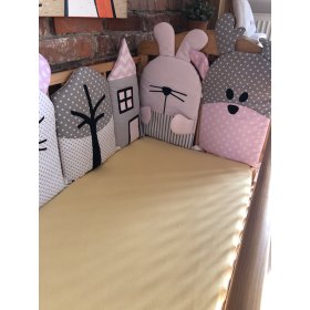 Sweet Dream - Modulares Bettmantinel - rosa-grau