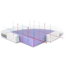 Matratze für Kinderbett ASEPTIC aus antibakteriellem Schaum: Größe - 140x70, Rücken