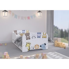 Babybett MIKI 160 x 80 cm - ZOO, Wooden Toys