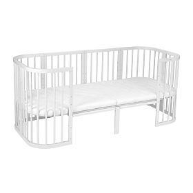 Mitwachsende Babybett Desire 7in1 PLUS - weiß