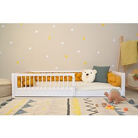 Montessori Kinderbett Woodie Plus - weiß, Ourbaby®