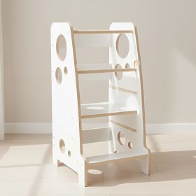Montessori Lernturm Luna - weiß