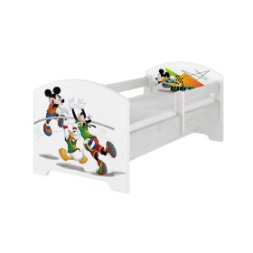 Kinderbett mit Rausfallschutz - Mickey und Volleyball , BabyBoo, Mickey Mouse Clubhouse