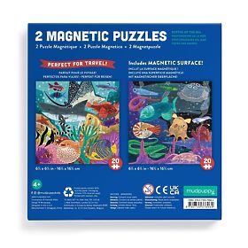 Mudpuppy Magnetisches Puzzle Tiefen des Meeres 2x20 Teile, Mudpuppy