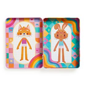 Mudpuppy Magnetisches Set Anziehen in Regenbogenfarben, Mudpuppy