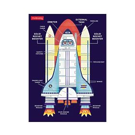 Mudpuppy Puzzle Space Shuttle 48 Teile