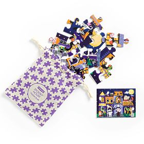 Mudpuppy Puzzle Spukhaus in Stoffbeutel 36 Teile