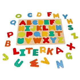 Neues Holzpuzzle Alphabet - Buchstabenpuzzle