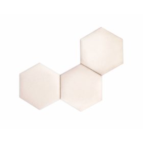 Hexagon-Polsterplatte - creme, MIRAS