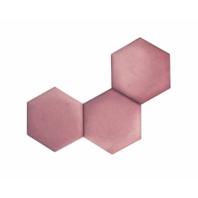 Hexagon-Polsterplatte - rosa, MIRAS