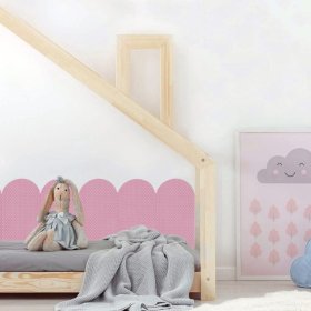 Wandschutz aus Schaumstoff – rosa Paneele