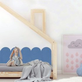 Wandschutz aus Schaumstoff – blaue Paneele