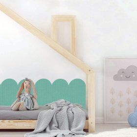 Wandschutz aus Schaumstoff – pastellgrüne Platten, VYLEN