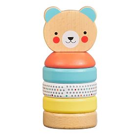 Petit Collage Hölzerner Turm aus Teddybären
