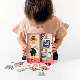 Petit Collage Magnetpuzzle Der Künstler