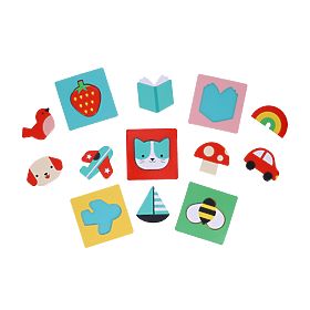 Petit Collage Sensorisches Puzzle Finde den Lieblingsgegenstand