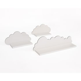 Set mit 3 Regalen - weiße Wolke, Ourbaby