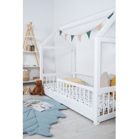 Montessori Hausbett Elis weiß