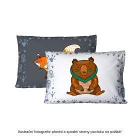 Kinderbettwäsche Foxie - 140 x 200 cm + 70 x 90 cm, Matějovský
