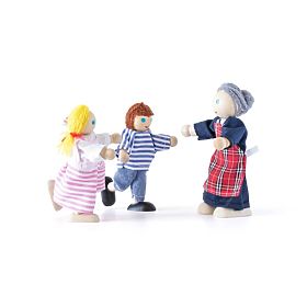 Puppenhauspuppen, Familie 6 Personen