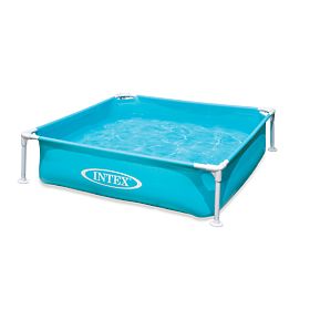 Quadratischer Rahmenpool für Kinder 122x122x30 cm INTEX 57173