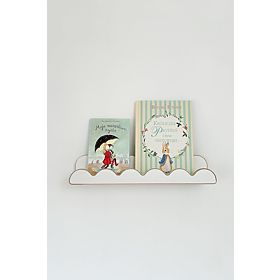 Regal WAVE - weiß, baby wood