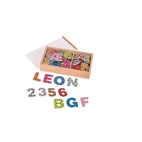 Satz magnetischer Zahlen und Buchstaben