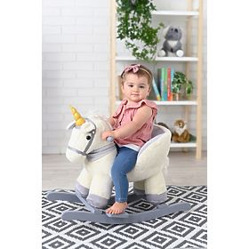 Schaukel-Einhorn mit Sitz und Rädern, AdamToys