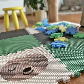 Schaumpuzzle 9 Teile - Faultier und Regenbogen, VYLEN