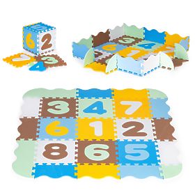 Schaumstoff-Lernmatte Spielgitter Puzzle Unterlage für Kinder, IPLAY