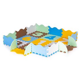 Schaumstoff-Lernmatte Spielgitter Puzzle Unterlage für Kinder, IPLAY