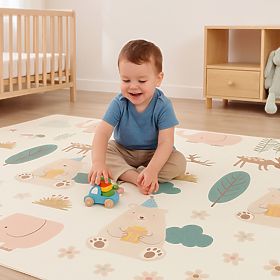Schaumstoffmatte für Kinder 200x150 cm beidseitig faltbar + Tasche IPLAY