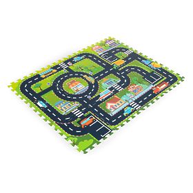Schaumstoffmatte für Kinder Puzzle Stadt Straßen IPLAY, IPLAY