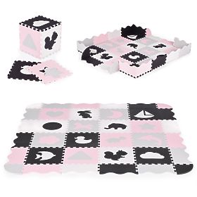 Schaumstoffmatte mit Umrandung Puzzle Trockener Pool 36 Elemente ECOTOYS
