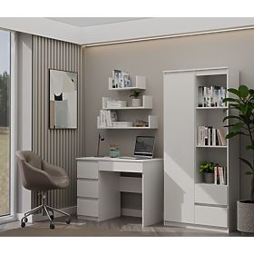 Schreibtisch Mijas LINKS WEISS