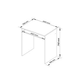 SCHREIBTISCH STAR PK WEISS