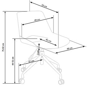 Scorpio Bürostuhl - aschgrau, Halmar