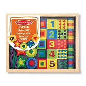 Set aus großen Perlen zum Auffädeln