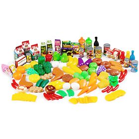 Set aus Lebensmitteln Gemüse Obst für die Küche 120 Stück
