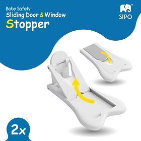 SIPO Kindersicherung für Schiebetüren - 2 Stk