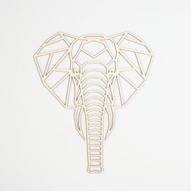 Geometrische Malerei aus Holz - Elefant - verschiedene Farben, Elka Design