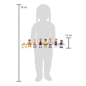 small foot Biegepuppen Familie mit Kind