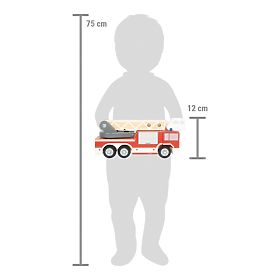 small foot Feuerwehrwagen mit drehbarer Leiter